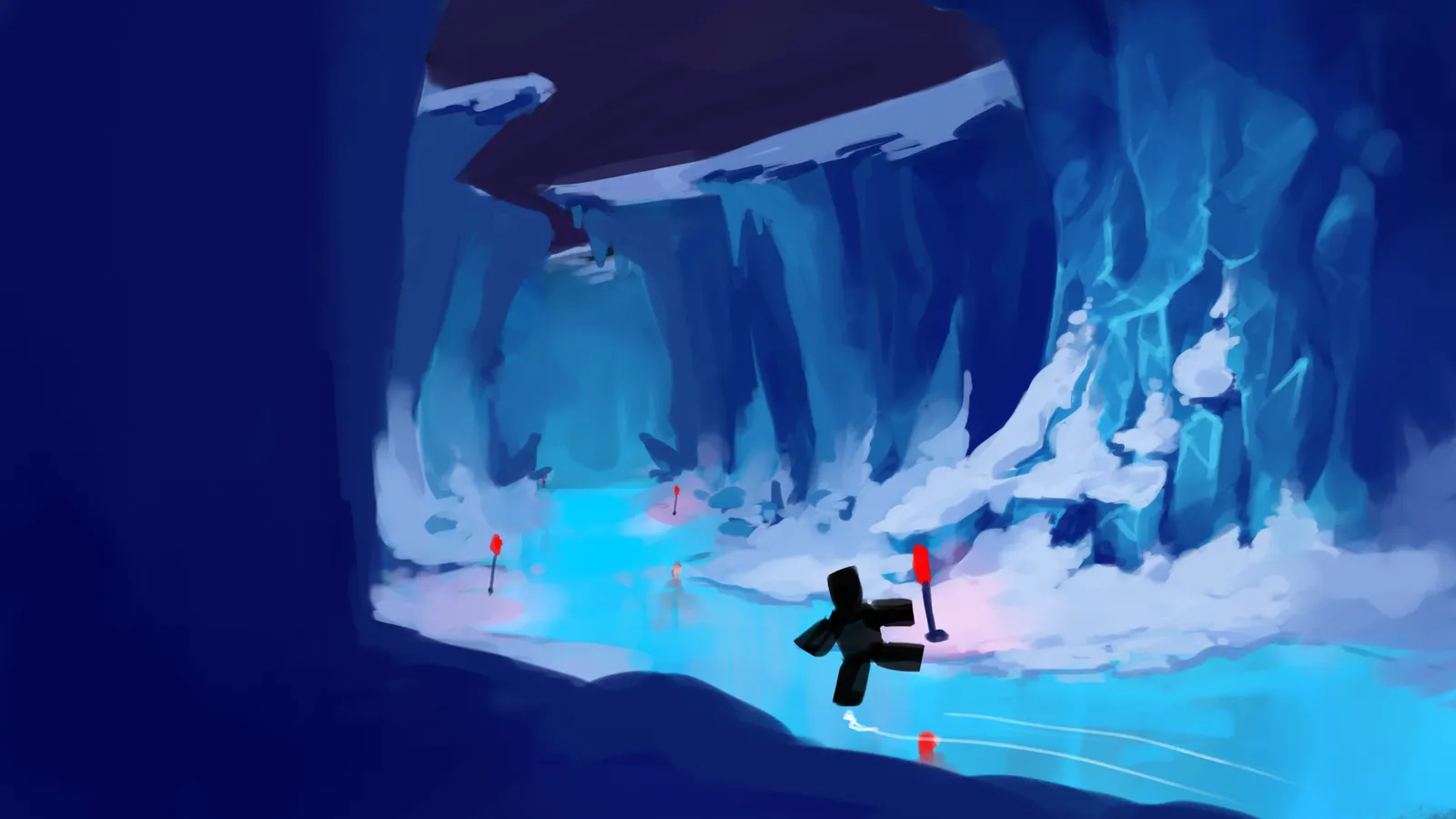 Egg Hunt 2026 world art: Songhua Station's icy blue caverns