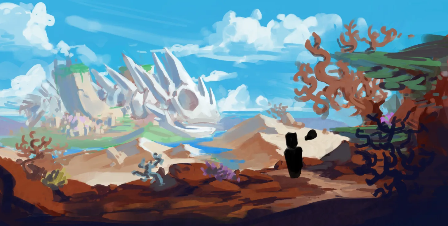 Egg Hunt 2026 world art: Meringue Oasis' sunken desert